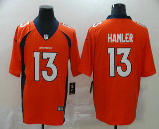 KJ Hamler Denver Broncos orange Vapor jersey