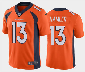 KJ Hamler Denver Broncos orange Vapor jersey