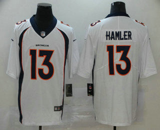 KJ Hamler Denver Broncos white Vapor jersey