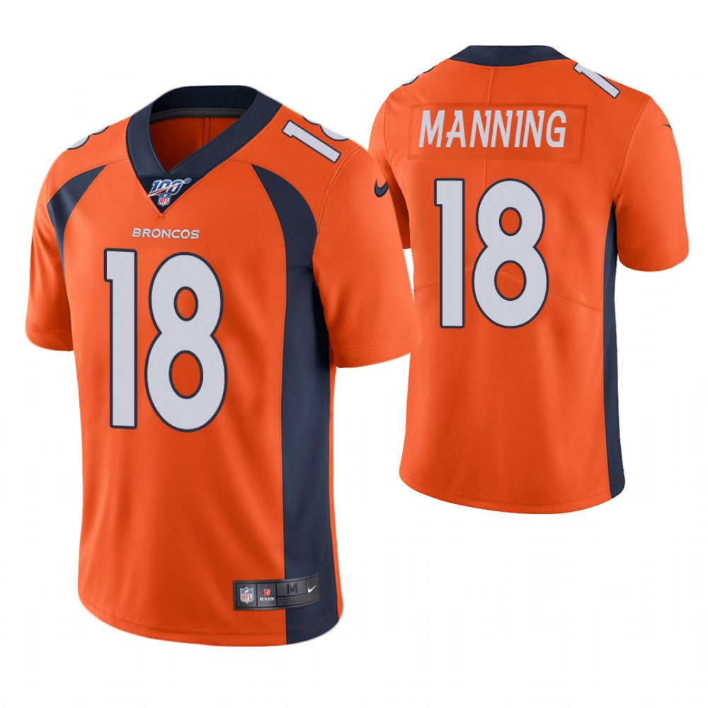 Peyton Manning Denver Broncos orange Vapor jersey