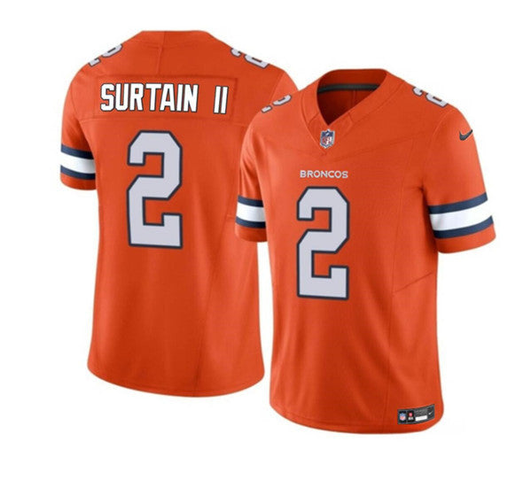 Pat Surtain II Denver Broncos orange Untouchable jersey