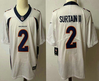 Patrick Surtain II Denver Broncos white Vapor jersey