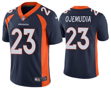 Michael Ojemudia Denver Broncos navy Vapor jersey