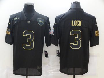 Drew Lock Denver Broncos black Salute To Service jersey