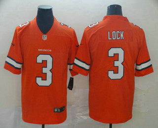 Drew Lock Denver Broncos orange Color Rush jersey