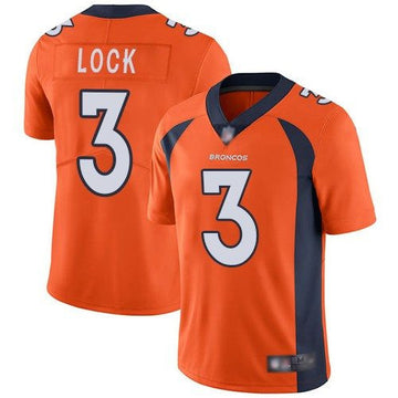 Drew Lock Denver Broncos orange Vapor jersey