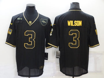 Russell Wilson Denver Broncos black Salute To Service jersey