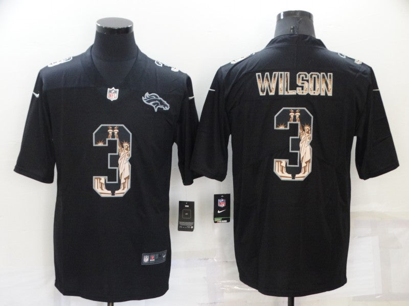 Russell Wilson Denver Broncos black Limited jersey