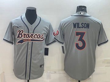 Russell Wilson Denver Broncos gray jersey