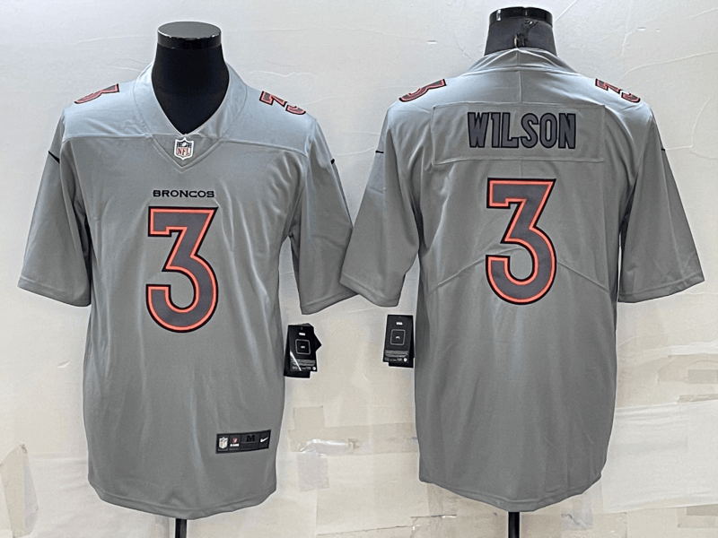 Russell Wilson Denver Broncos grey Vapor jersey