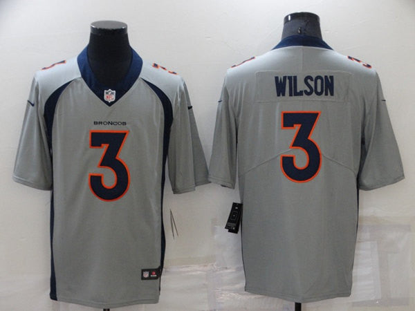 Russell Wilson Denver Broncos grey Vapor jersey