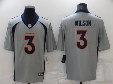 Russell Wilson Denver Broncos grey Vapor jersey