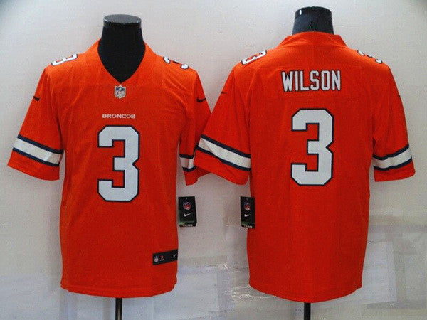 Russell Wilson Denver Broncos orange Color Rush jersey