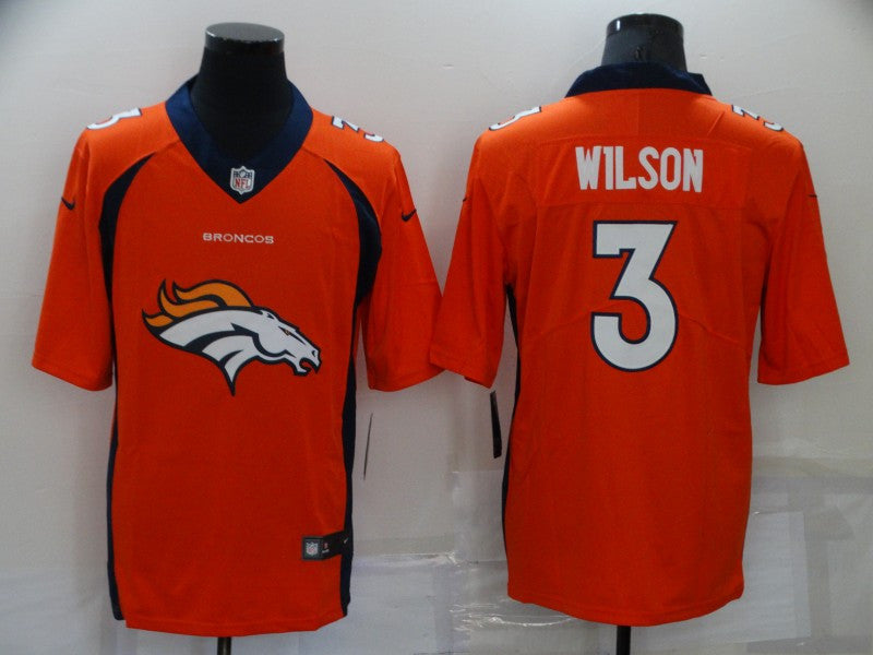 Russell Wilson Denver Broncos orange Limited jersey