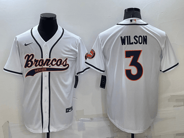 Russell Wilson Denver Broncos white jersey