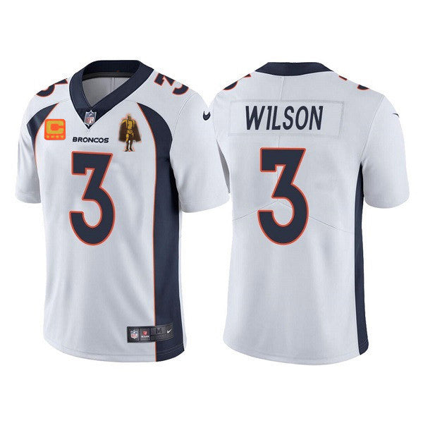 Russell Wilson Denver Broncos white Limited jersey