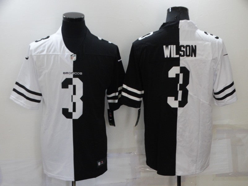 Russell Wilson Denver Broncos white Split jersey