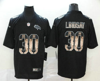 Phillip Lindsay Denver Broncos black Limited jersey