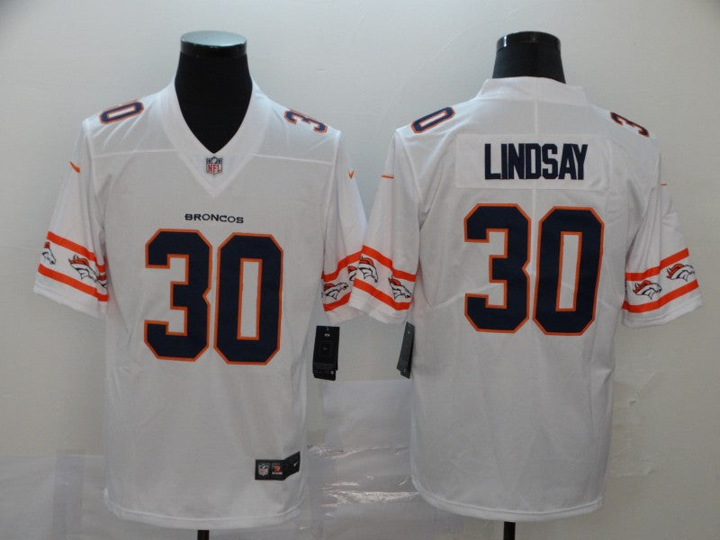 Phillip Lindsay Denver Broncos white Limited jersey