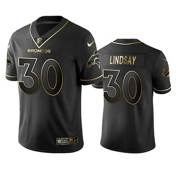 Phillip Lindsay Denver Broncos black Limited jersey
