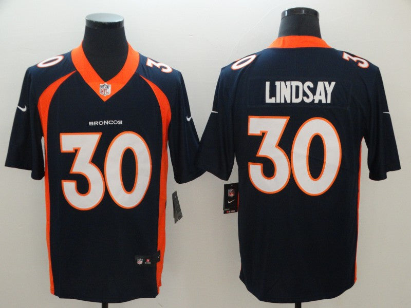 Phillip Lindsay Denver Broncos navy Untouchable jersey