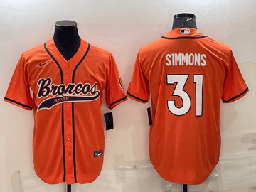 Justin Simmons Denver Broncos orange jersey
