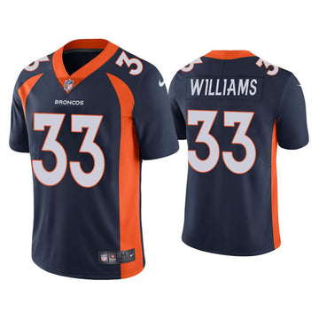 Javonte Williams Denver Broncos navy Vapor jersey