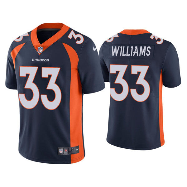 Javonte Williams Denver Broncos navy Vapor jersey