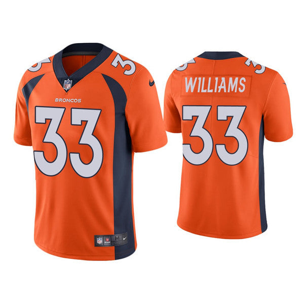Javonte Williams Denver Broncos orange Vapor jersey