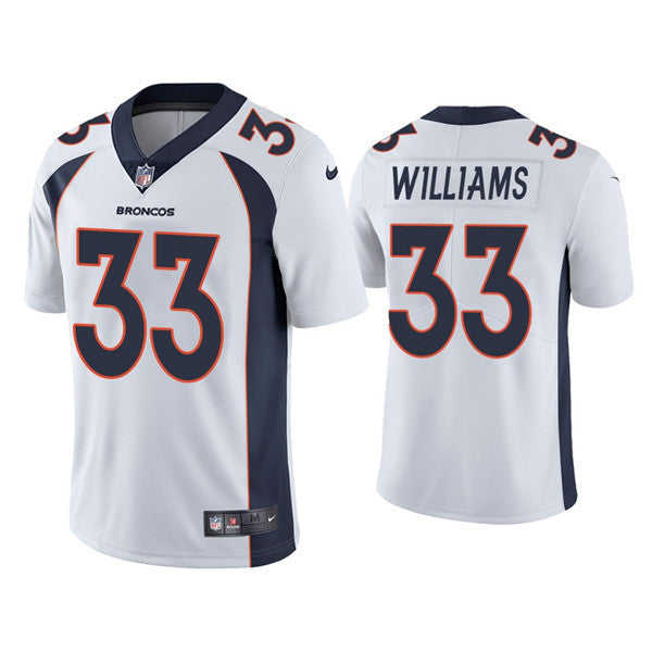 Javonte Williams Denver Broncos white Vapor jersey