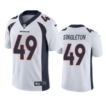Alex Singleton Denver Broncos white Vapor jersey