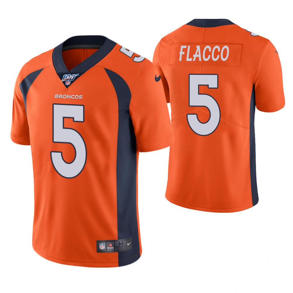 Joe Flacco Denver Broncos orange Vapor jersey
