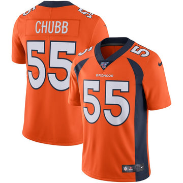 Bradley Chubb Denver Broncos orange Vapor jersey