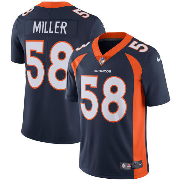 Von Miller Denver Broncos navy Vapor jersey