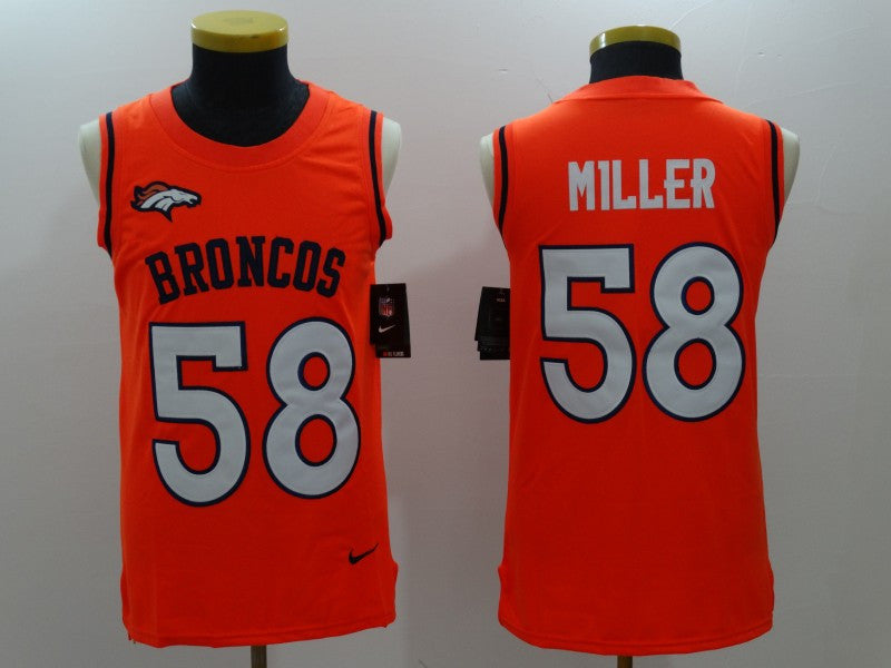 Von Miller Denver Broncos orange Limited jersey