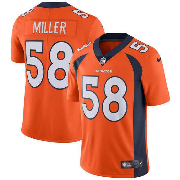 Von Miller Denver Broncos orange Vapor jersey