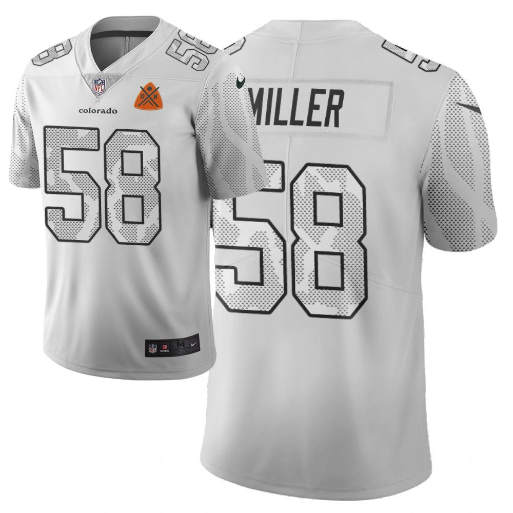 Von Miller Denver Broncos white Limited jersey
