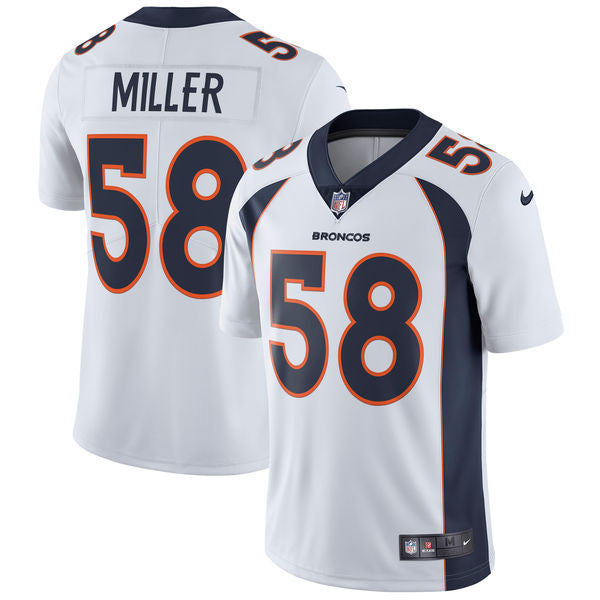 Von Miller Denver Broncos white Vapor jersey