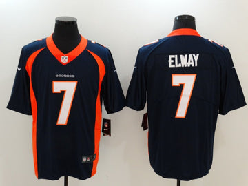 John Elway Denver Broncos navy Vapor jersey