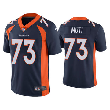 Netane Muti Denver Broncos navy Vapor jersey
