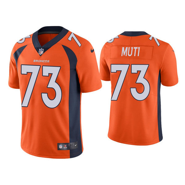 Netane Muti Denver Broncos orange Vapor jersey