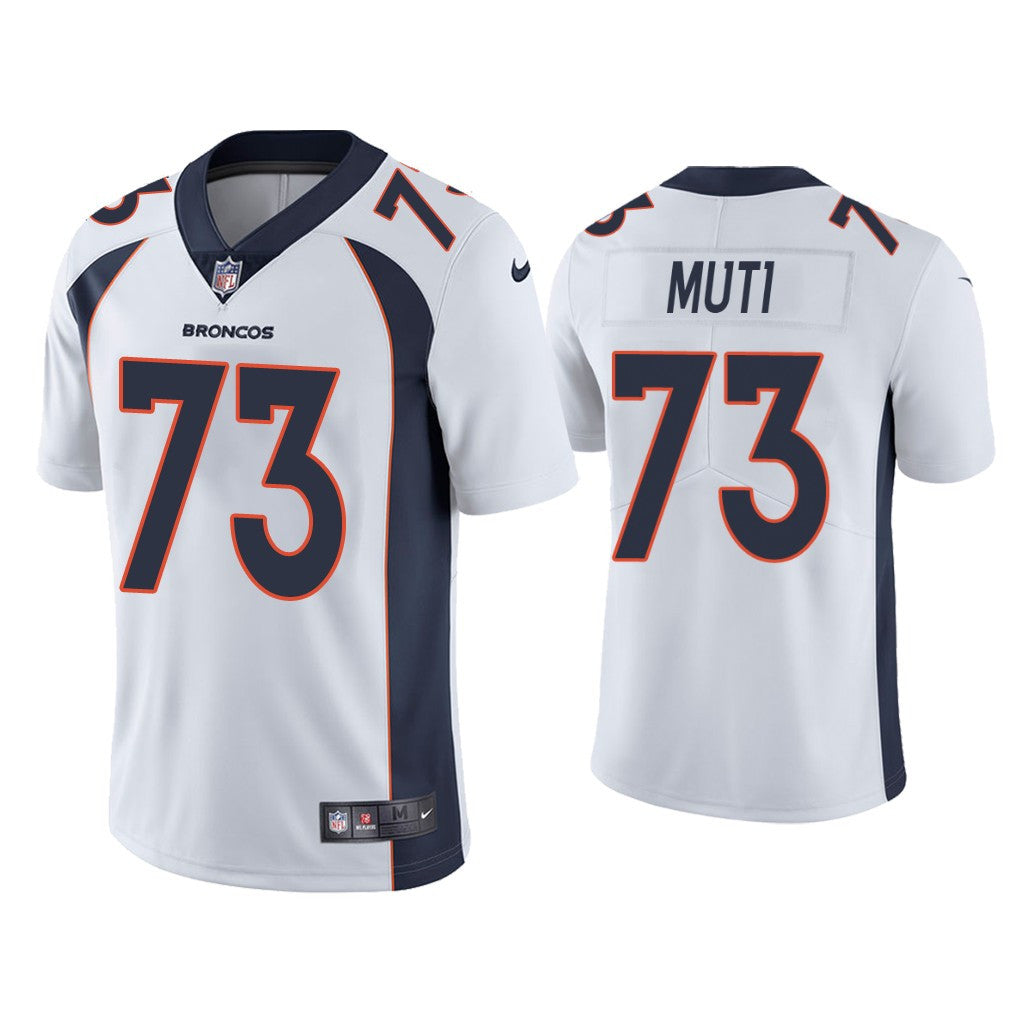 Netane Muti Denver Broncos white Vapor jersey