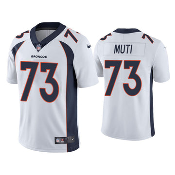 Netane Muti Denver Broncos white Vapor jersey