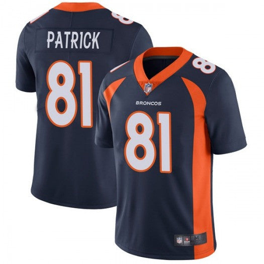 Tim Patrick Denver Broncos navy Vapor jersey
