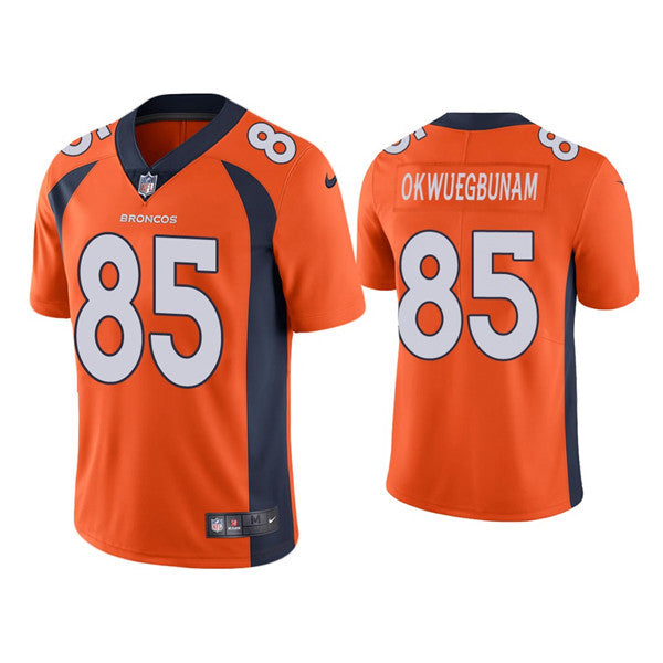 Albert Okwuegbunam Denver Broncos orange Vapor jersey