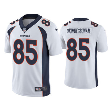 Albert Okwuegbunam Denver Broncos white Vapor jersey