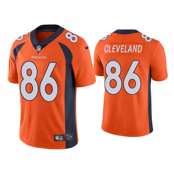 Tyrie Cleveland Denver Broncos orange Vapor jersey