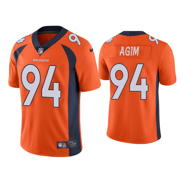 McTelvin Agim Denver Broncos orange Vapor jersey
