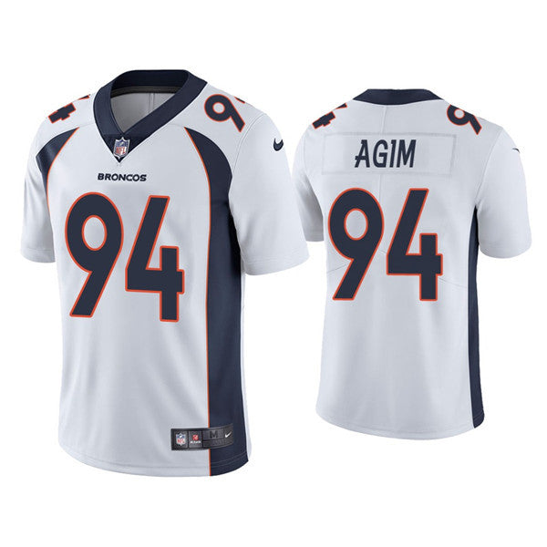 McTelvin Agim Denver Broncos white Vapor jersey