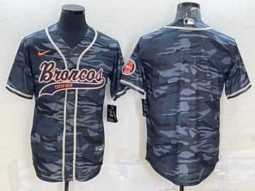 Blank Gray Denver Broncos camo Camo jersey